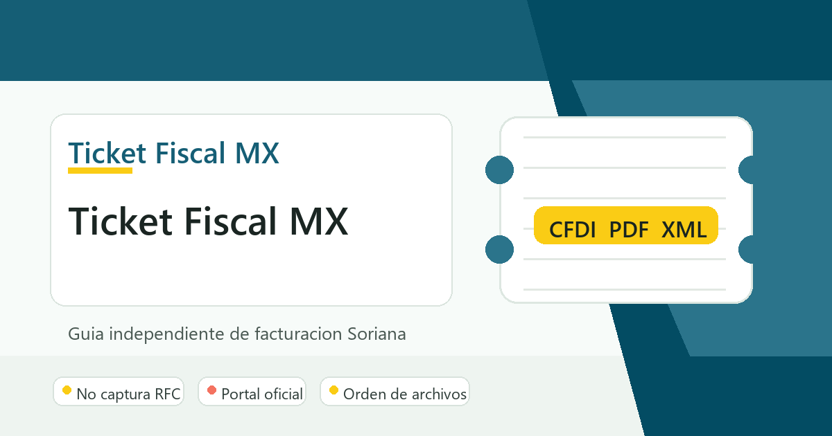 www.soriana facturacion.com: portal oficial y 5 pasos para facturar tu CFDI Soriana 2026